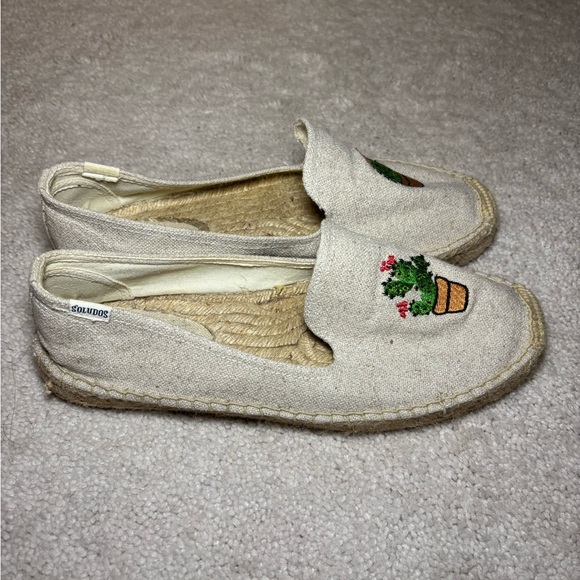 Soludos Beige Cactus Embroidered Espadrilles - Picture 4 of 7